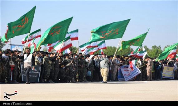 رزمایش 26 هزار نفری اقتدار بسیجیان خوزستان به‌‌روایت تصاویر