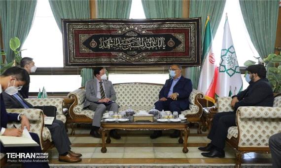دیدار سفیر چین با شهردار تهران