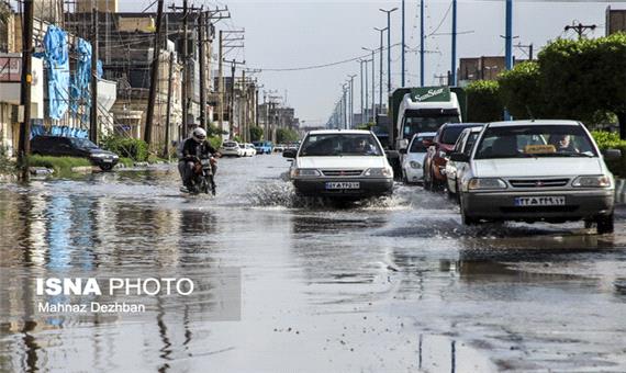 وضعیت شهر اهواز پس از بارندگی‌ها