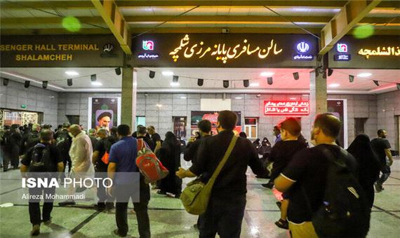 تردد بیش از 9 هزار مسافر از پایانه‌های مرزی خوزستان