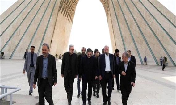 بازدید وزیر فرهنگ از مجموعه فرهنگی هنری برج موزه آزادی تهران