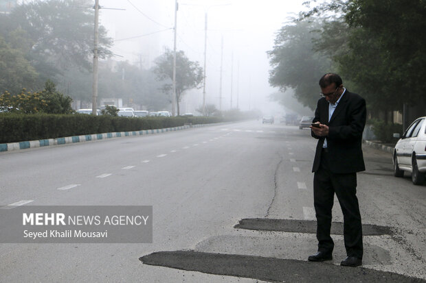 کاهش دید افقی در خوزستان به زیر ۵۰ متر