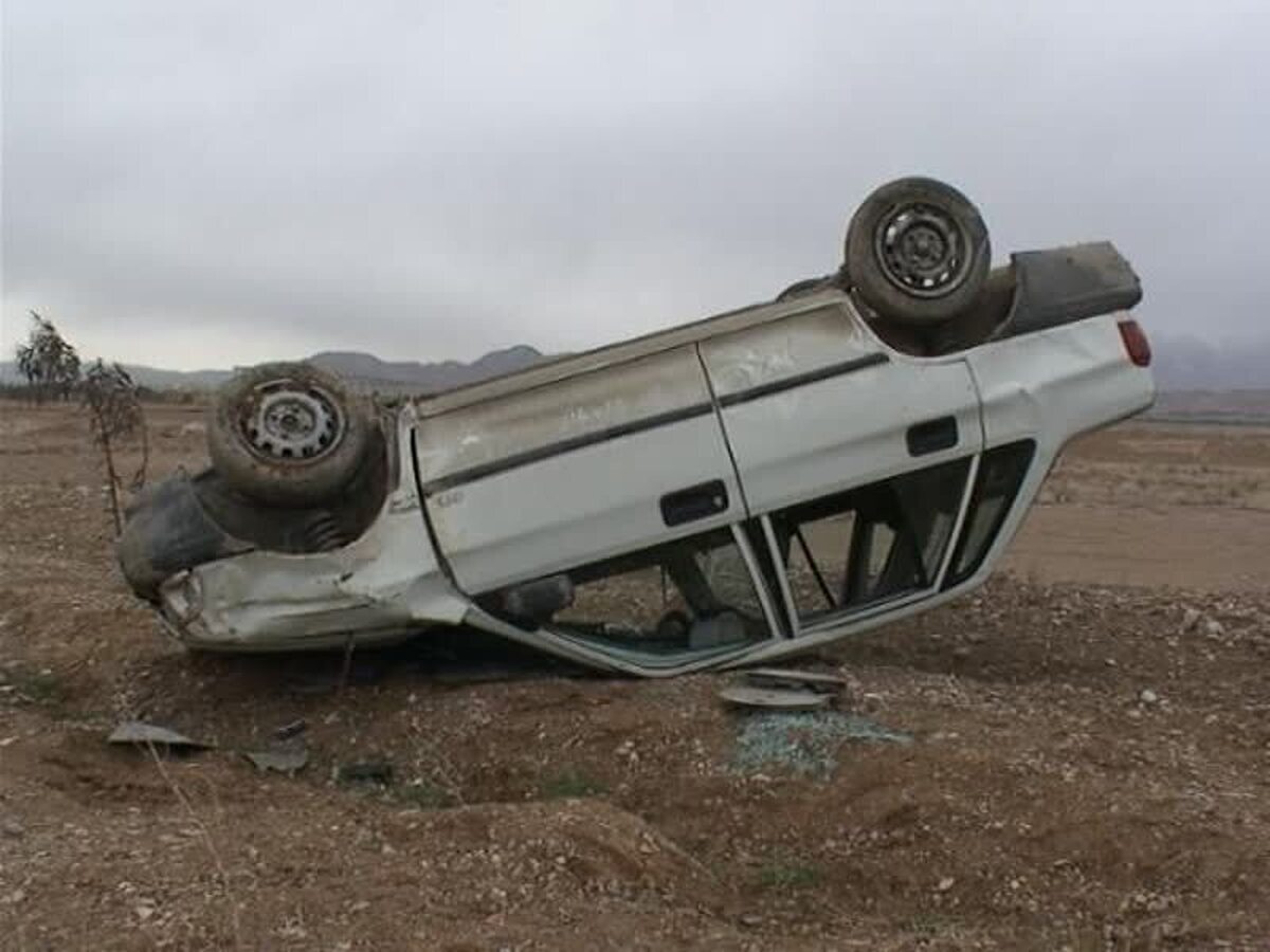 یک فوتی و ۲ مصدوم در حادثه واژگونی پراید در دزفول