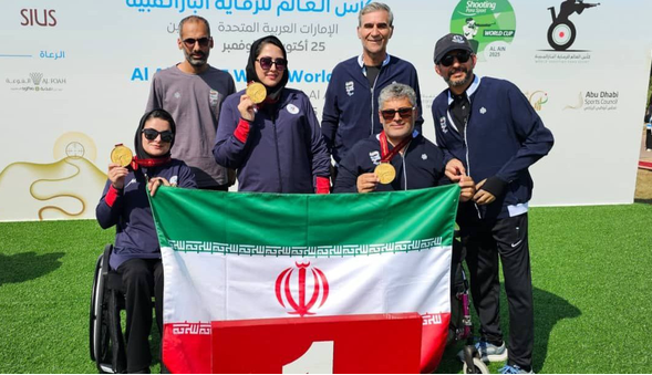 مدال طلای تیمی تپانچه متر به ملی‌پوشان ایران رسید