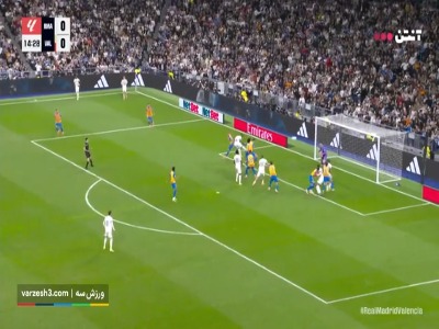 گل اول رئال مادرید به والنسیا توسط امباپه