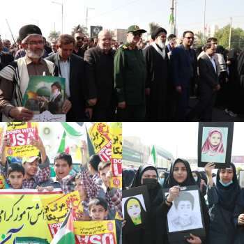 قدردانی مدیرکل آموزش و پرورش خوزستان از حضور پرشور فرهنگیان و دانش‌آموزان خوزستانی در راهپیمایی یوم‌الله ۱۳ آبان روز دانش‌آموز و استکبارستیزی