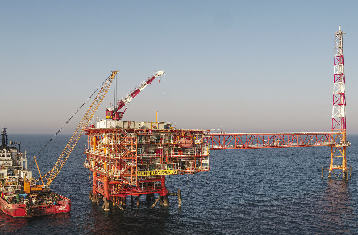 افزایش ظرفیت برداشت گاز در فاز ۱۴ پارس جنوبی