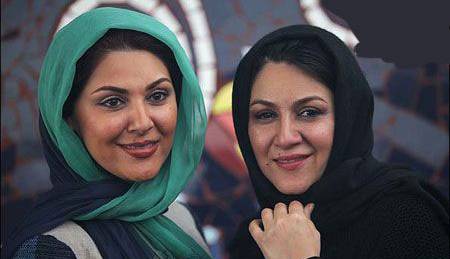 چهره ها/ قاب دو خواهر مشهور سینمای ایران در یک مراسم