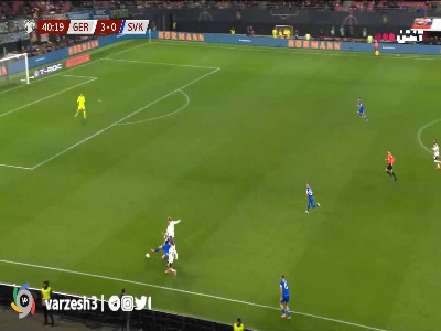 دبل پاس گل ویرتز؛ گل چهارم آلمان توسط سانه در دقیقه ۴۱