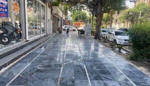 بهسازی پیاده‌روها و ساماندهی معابر منطقه یک اهواز