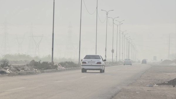 یک شهر خوزستان در وضعیت بنفش آلودگی هوا