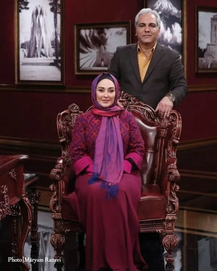 شوخی مدیری با همسر الهام حمیدی