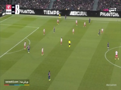 گل دوم بارسلونا به اتلتیکومادرید توسط اولمو