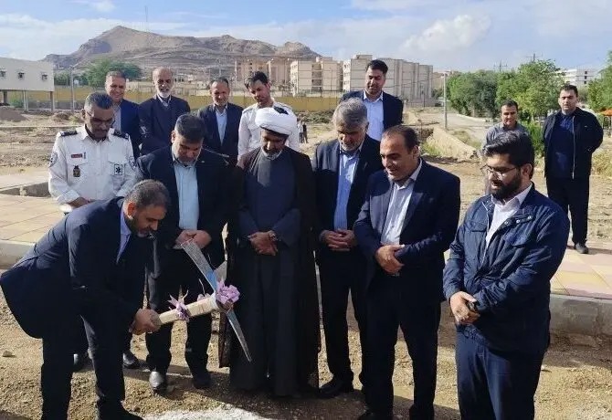 کلنگ‌زنی پایگاه جدید اورژانس ۱۱۵ مسجدسلیمان با حضور مسئولین شهرستانی
