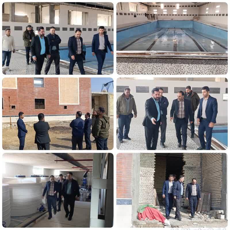 لزوم تسریع در تکمیل استخر شنا آغاجاری