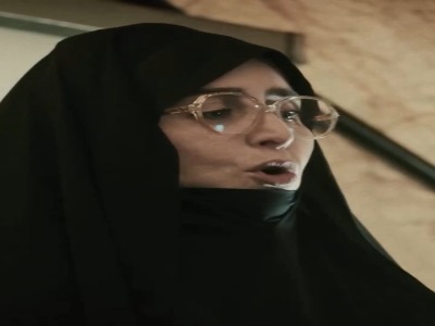 ژاله صامتی در نقش خانوم تجلایی در فیلم کمدی «آقای زالو»