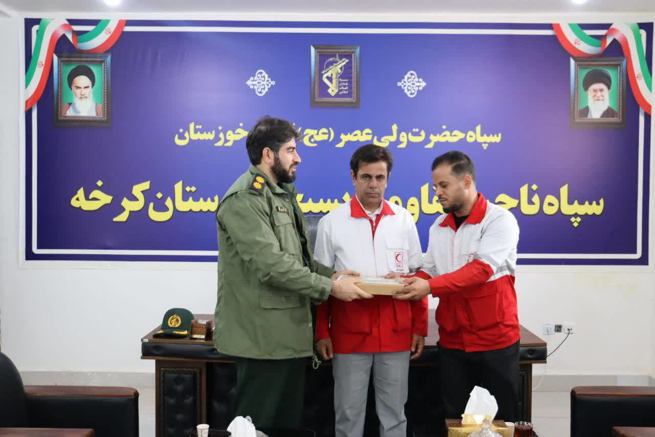 تقدیر از امدادگر شجاع هلال احمر در کرخه
