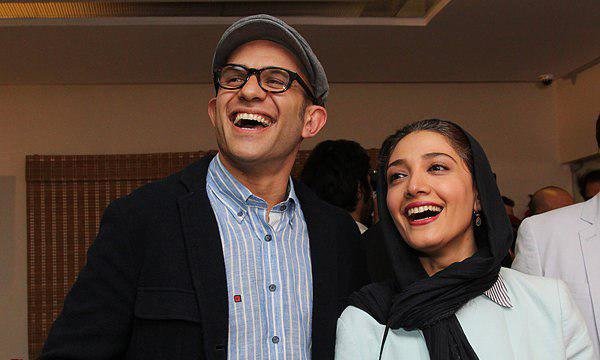 چهره ها/ بابک حمیدیان و مینا ساداتی در یک قاب دوست‌داشتنی