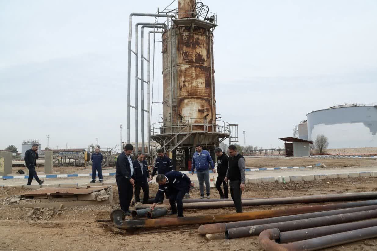 تعمیرات کوره شعله مستقیم H ۵۱ کارخانه نمک زدایی ۲ اهواز