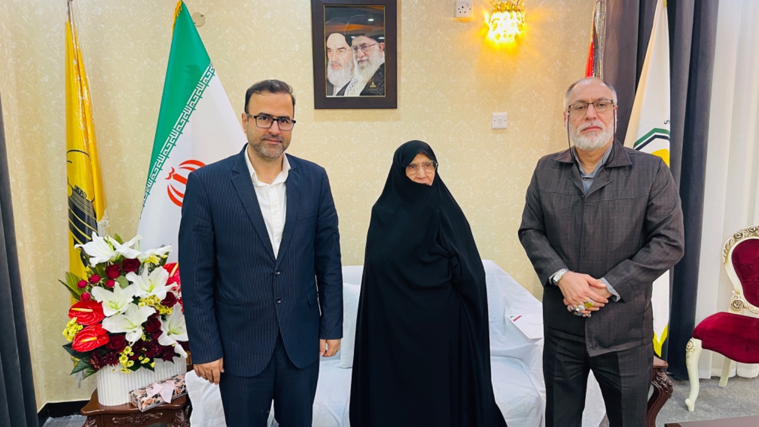 سفر دختر مکرمه حضرت امام خمینی (ره) به خوزستان