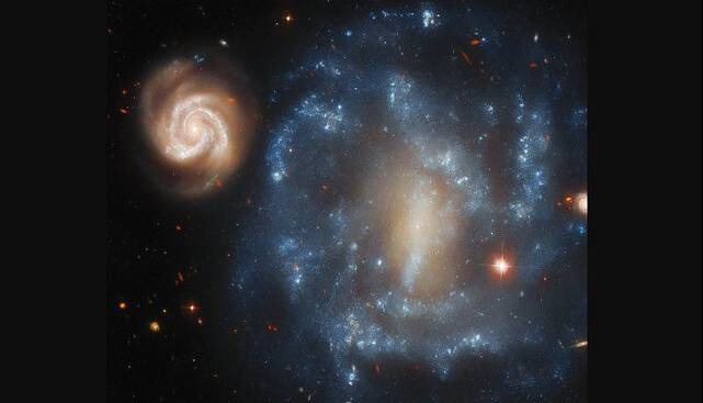 عکس «تلسکوپ فضایی هابل» از یک جفت کهکشانی غیرمعمول