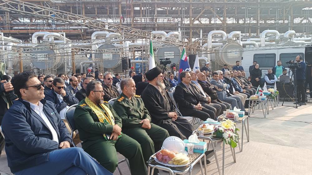 بهره برداری از ردیف دوم واحد فرآورش مرکزی میدان مشترک آزادگان
