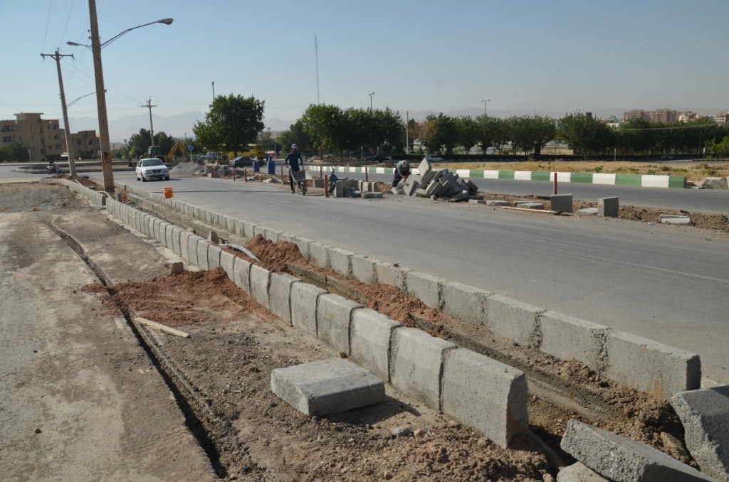 پایان عملیات ساخت بلوار ورودی آرامستان هفتکل