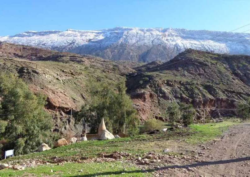 سفیدپوش شدن ارتفاعات لنگرکوه و سالند دزفول