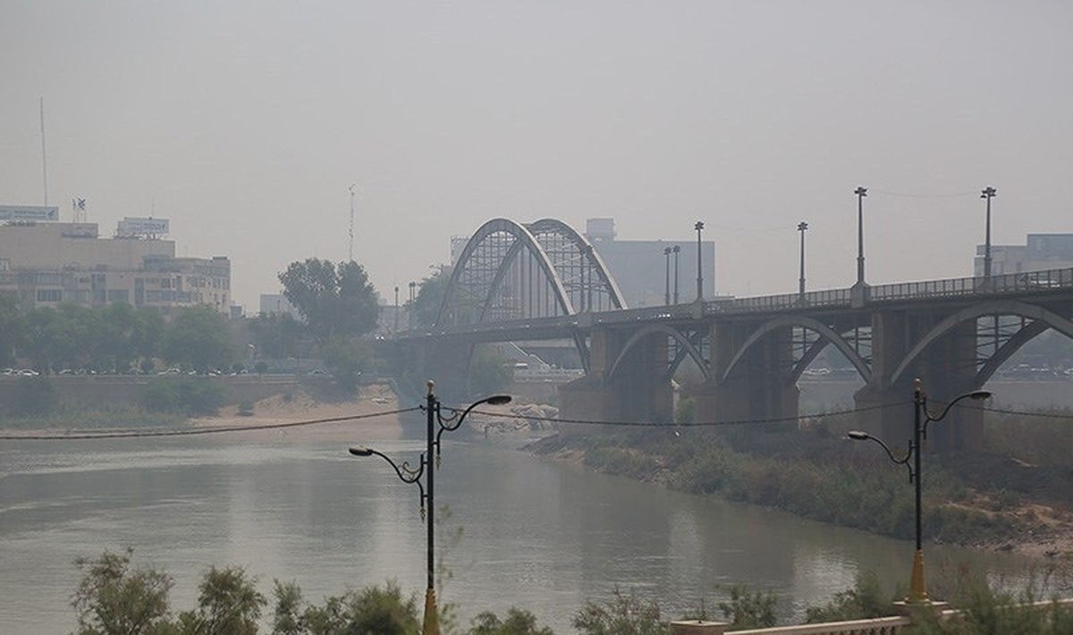 هوای هفت شهر خوزستان در وضعیت ناسالم برای گروه‌های حساس