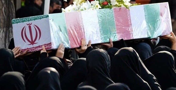 تشییع پیکر مطهر مادر شهید آل مبارک در اهواز