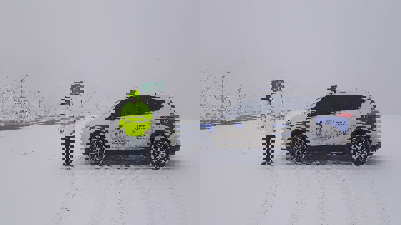 محور صیدون–امام‌زاده عبدالله به دلیل بارش برف مسدود شد