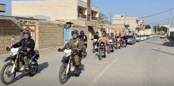 رژه موتورسواران در یوم الله ۱۲ بهمن در شهر‌های مختلف خوزستان