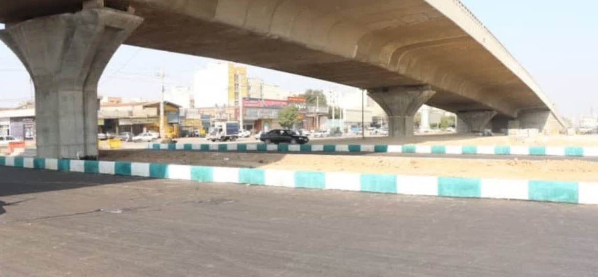 تقاطع شهدای غزه کلانشهر اهواز آماده بهره برداری