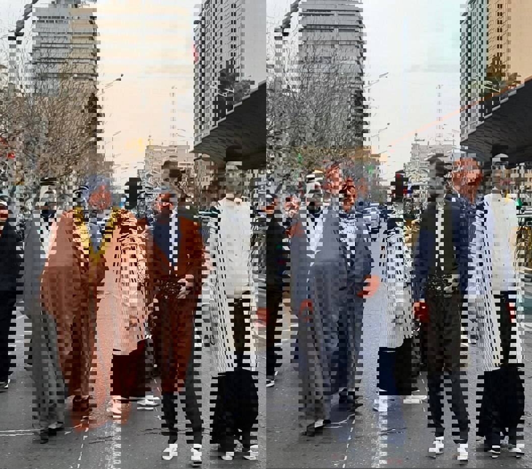 حضور حماسی عشایر عرب و بختیاری خوزستان در راهپیمایی ۲۲ بهمن