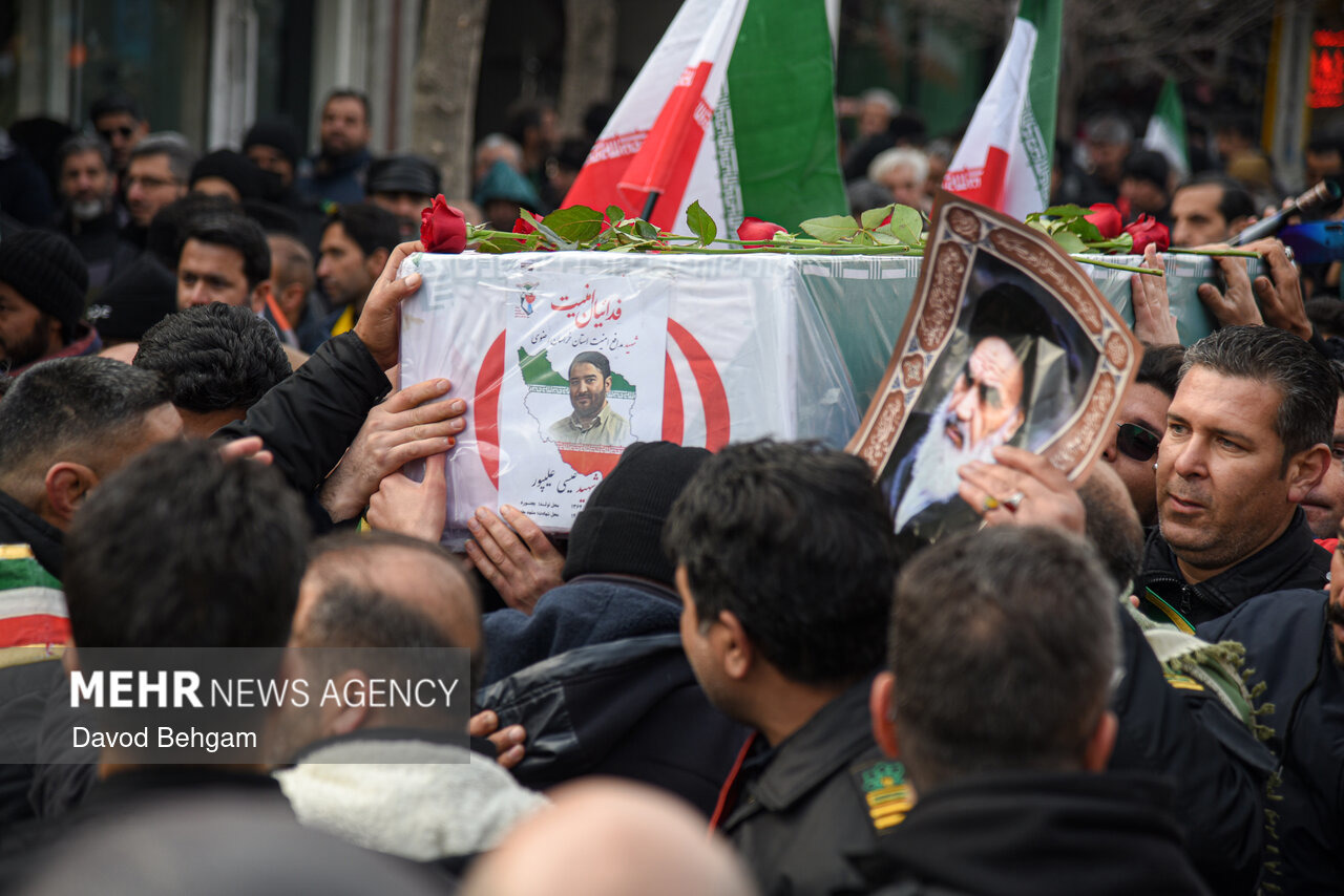 مراسم تشییع شهید برون در قلعه‌تل برگزار می‌شود