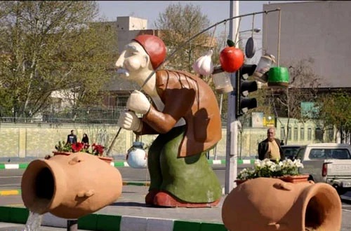 اجرای نورپردازی و نماد‌های مشاغل سنتی اهواز در آستانه نوروز