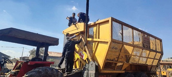 بازسازی سه دستگاه تریلر در نیشکر هفت تپه