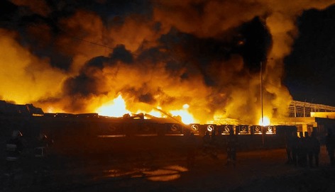 پایان عملیات اطفای حریق در شهرک صنعتی آبادان