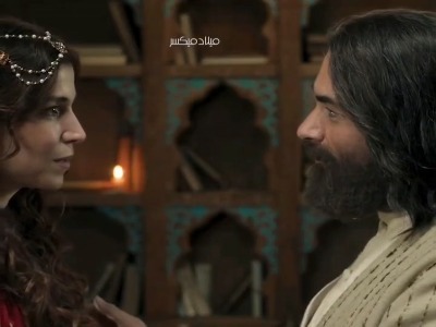 لحظاتی از بازی پارسا پیروزفر و هانده ارچل بازیگر ترکیه ای در فیلم سینمایی مست عشق