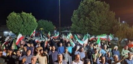 حماسه آفرینی مردم بصیر خوزستان در شب هشتاد و هشتمین از اجتماعات مردمی
