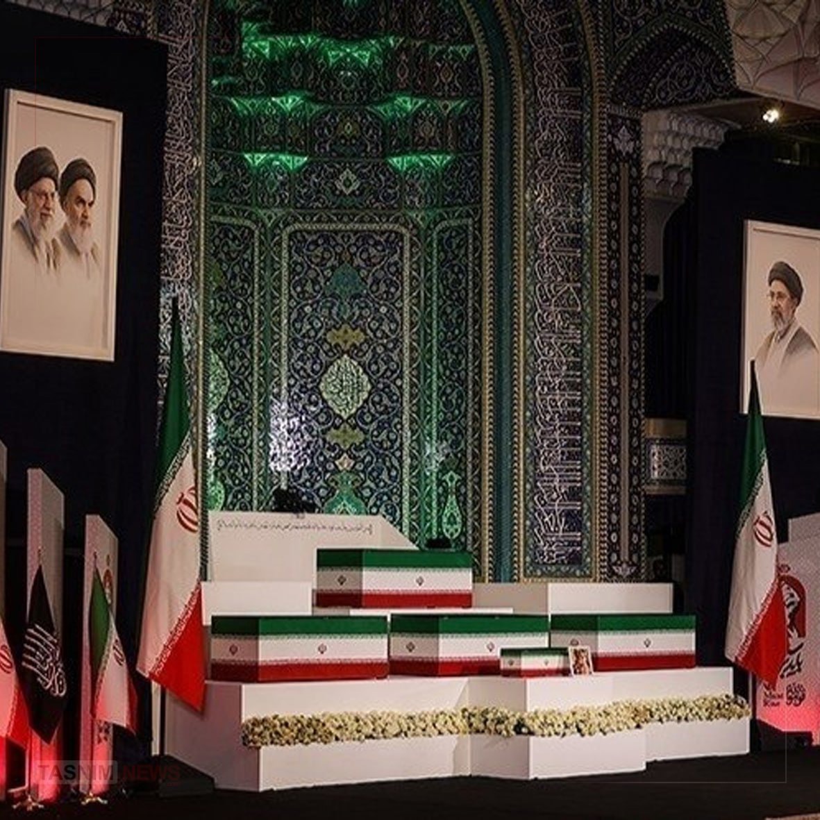 حضور ۸ رئیس دولت و ۱۲ رئیس مجلس در مراسم وداع با رهبر شهید