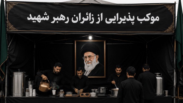 برپایی مواکب جهادگران خوزستانی در مراسم بدرقه و تشییع پیکر مطهر رهبر شهید ایران