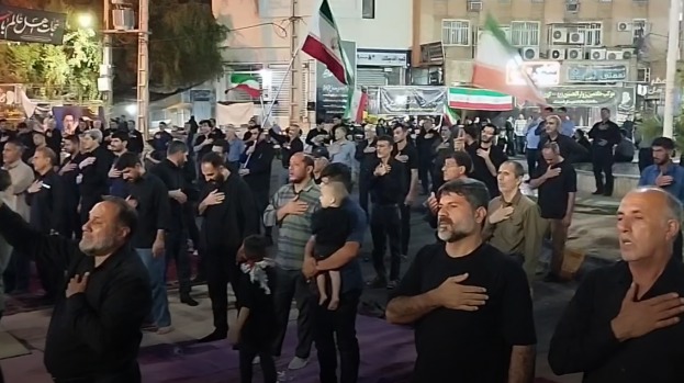 حماسه آفرینی مردم بصیر خوزستان در یکصد و بیست و پنجمین شب از اجتماعات مردمی