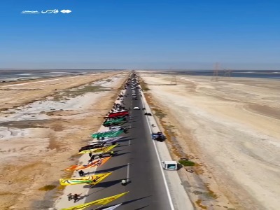 فیلم/ کاروان رامشیر در جاده عشق به کربلا