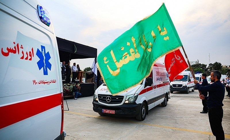 خدمت رسانی ۲۵ پایگاه فوریت‌های پزشکی در مسیر راهپیمایی اربعین حسینی در خوزستان