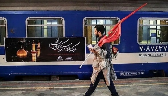 قطار خرمشهرـ شلمچه و بالعکس برای جابه‌جایی زائران اربعین به حرکت درآمد