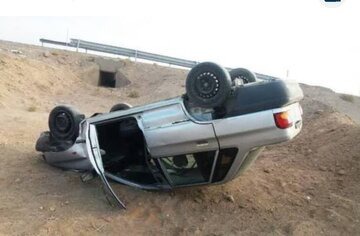 واژگونی خودرو در محور شوش - اندیمشک با ۲ کشته و ۳ مصدوم از زائران اربعین