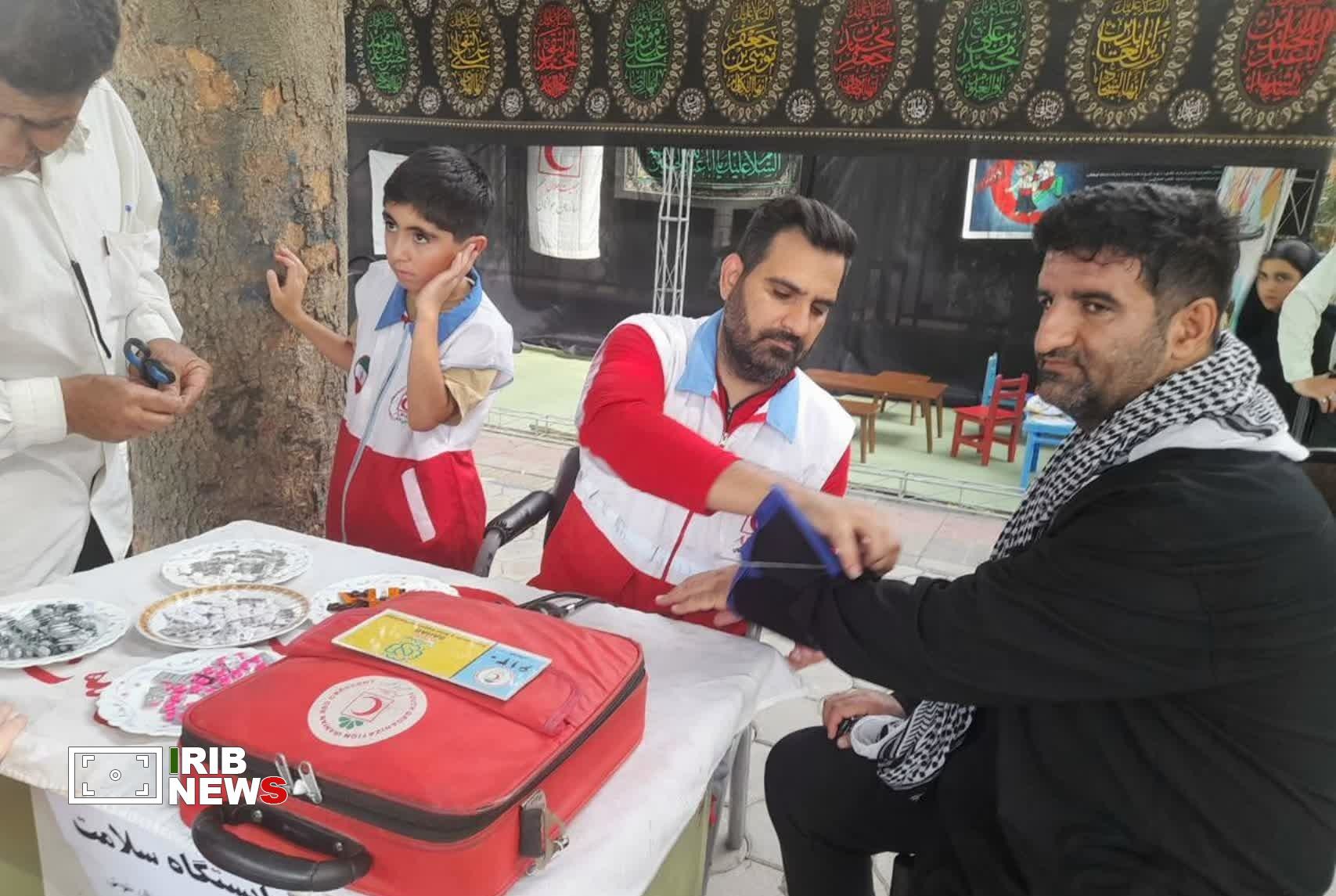 بهره مندی بیش از ۱۱ هزار زائر اربعین حسینی از خدمات رسانی هلال احمر خوزستان