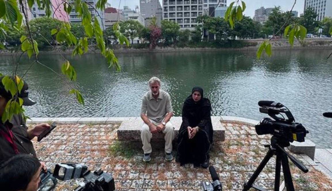 حضور پدر و مادر ماکان نصیری در هیروشیما