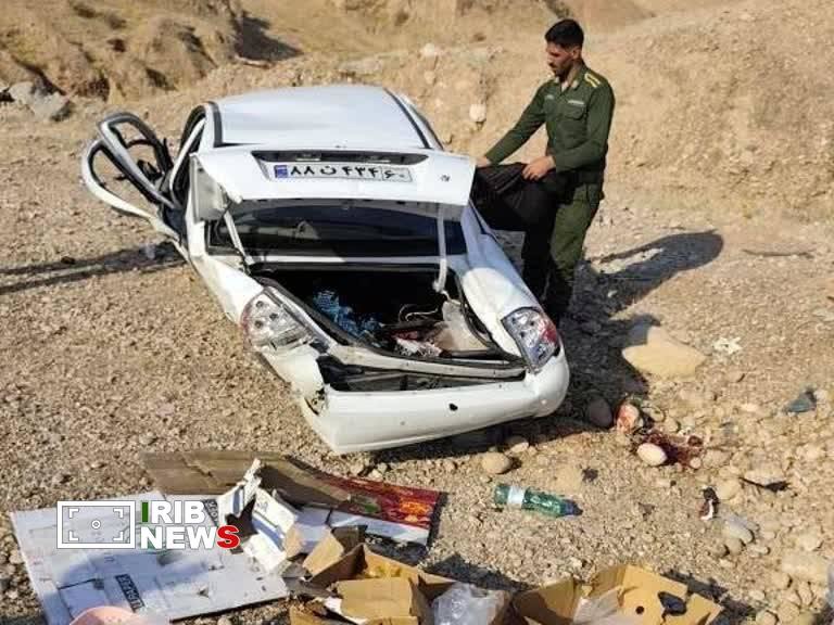 ۲ فوتی و ۲ مصدوم در پی واژگونی خودرو در آزادراه اندیمشک